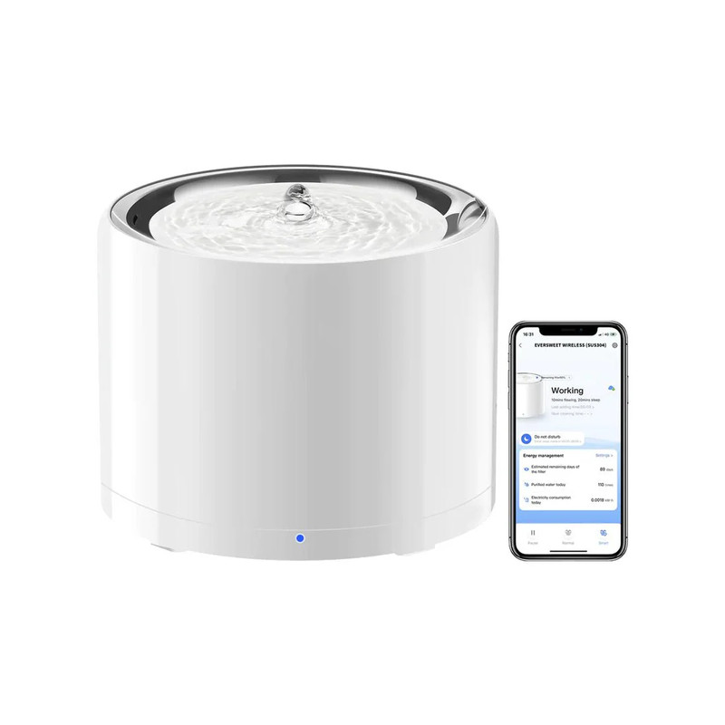 Petkit EverSweet 3 Pro UVC Wireless Smart Pet Water Fountain - نافورة مياه للقطط